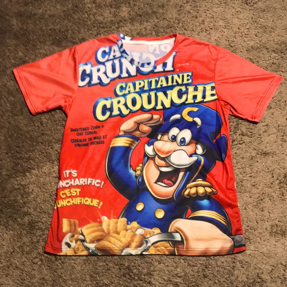 🔥NEW (XL) 🎉CAPITAINE CROUNCHE rayon tee shirt.💥$20 WOW!! - Picture 1 of 4